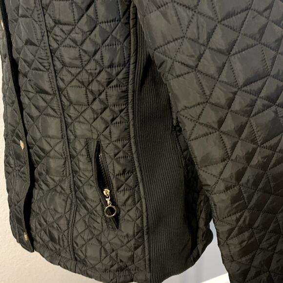 Cashew Flower Sherven X. Quilted Lightweight Womens Black Jacket Size 42 / 6 NWT - Picture 5 of 12